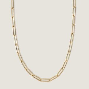 Kinn Studio Paperclip Link Chain Necklace 14k Gold